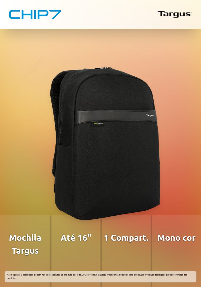 Mochila TARGUS GEOLITE ECOSMART ESSENTIALS 15.6