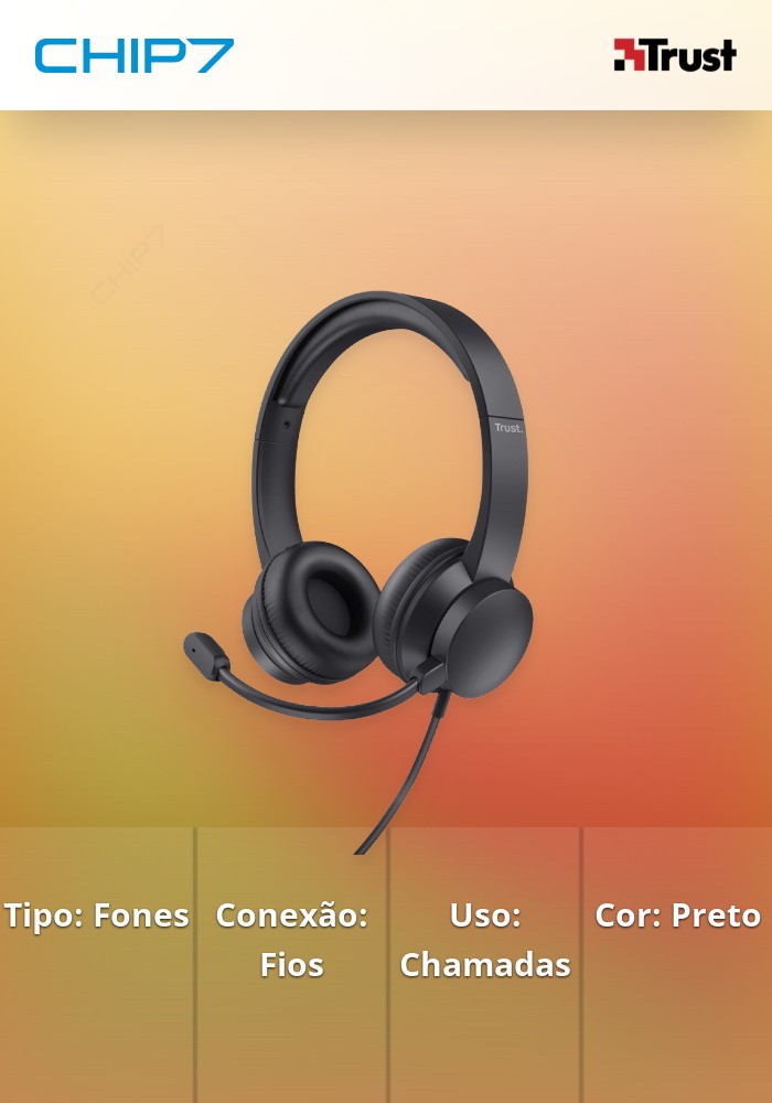 Headset TRUST AYDA USB PC