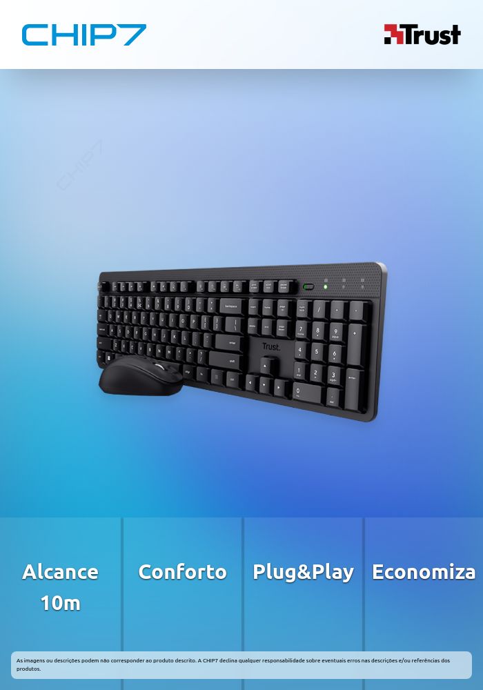 TRUST TECLADO & RATO ODY II WIRELESS USB BLACK