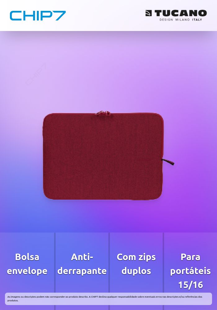 Sleeve Tucano - SS Mélange 15''/16'' (burgundy)
