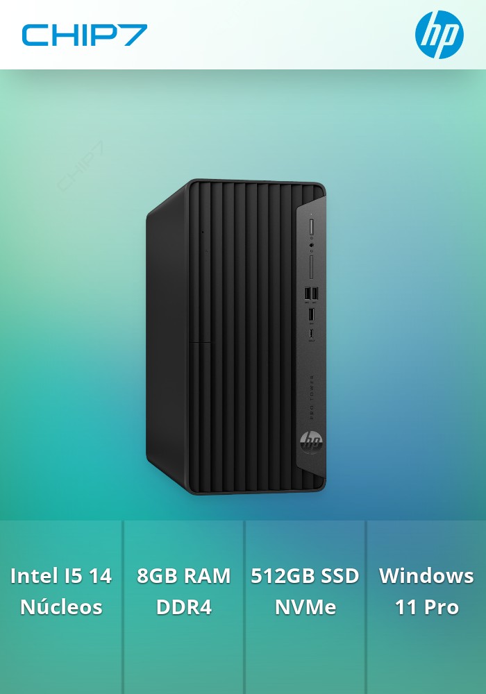 Computador HP - I5 13500 / 8GB RAM / 512GB SSD / Windows 11 Pro - Pro Tower 400 G9