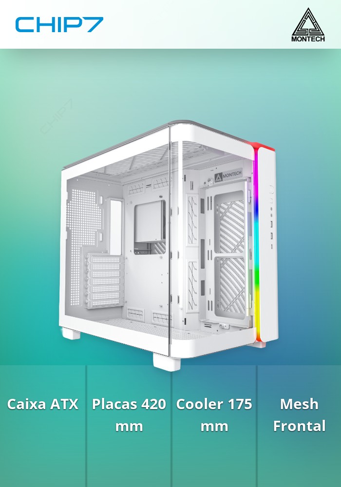 Caixa ATX Montech King 95 Branco