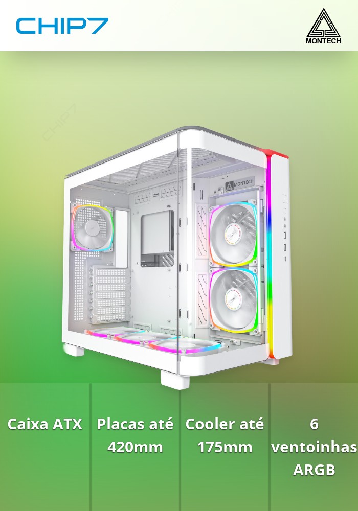 Caixa ATX Montech King 95 PRO Branco