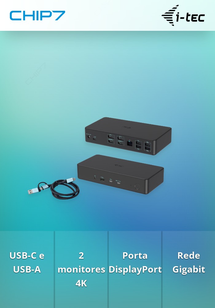 Docking Station I-Tec USB-C/A - 2x HDMI / DisplayPort - CADUAL4KDOCKPD2