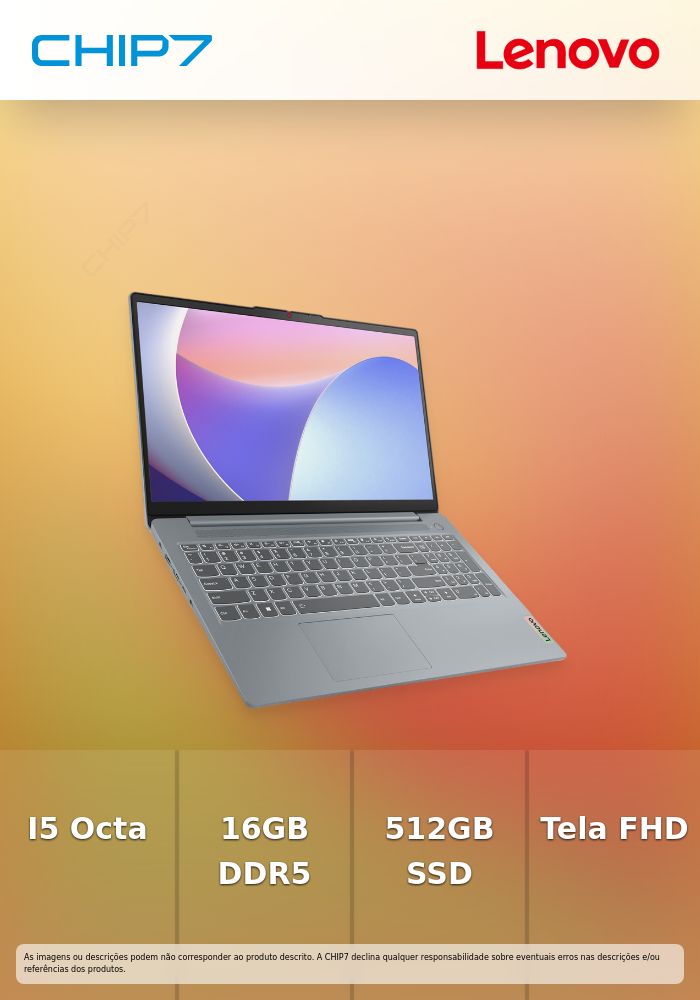 Portátil Lenovo - I5 12450H / 16GB RAM / 512GB SSD / 15.6