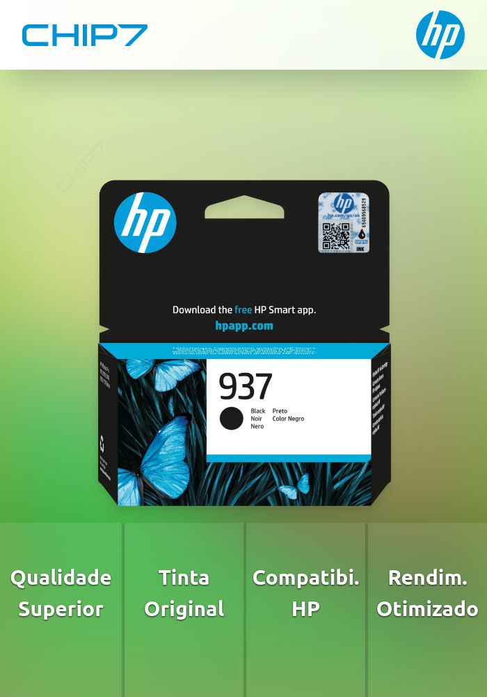 Tinteiro HP 937 Preto Original