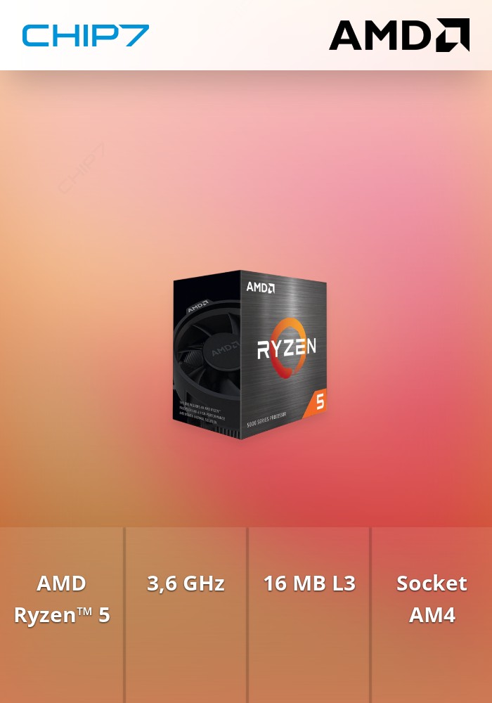 Processador APU AMD Ryzen 5 5600GT 6-Core (3.6GHz-4.6GHz) 1