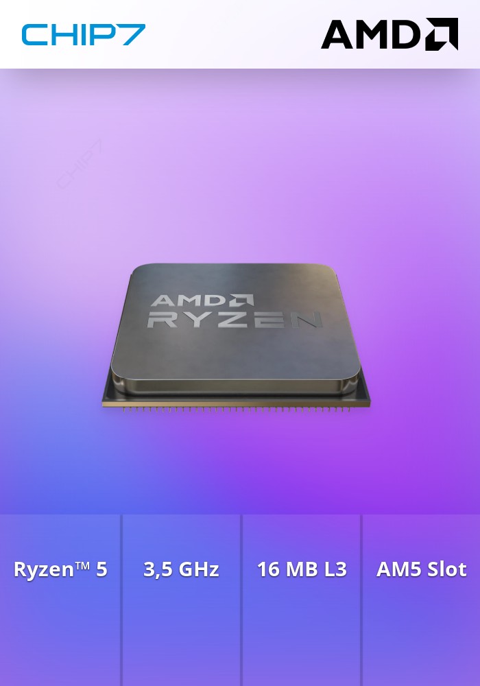 Processador APU AMD Ryzen 5 8500G 6-Core (3.5GHz-5GHz) 22MB