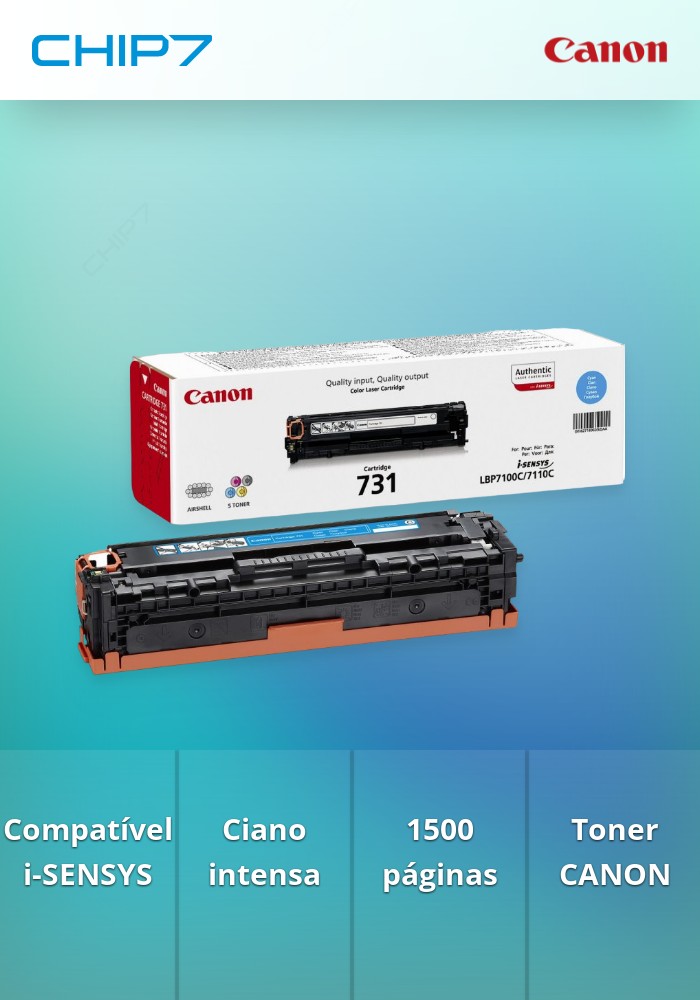 Toner CANON 731 Ciano - i-SENSYS