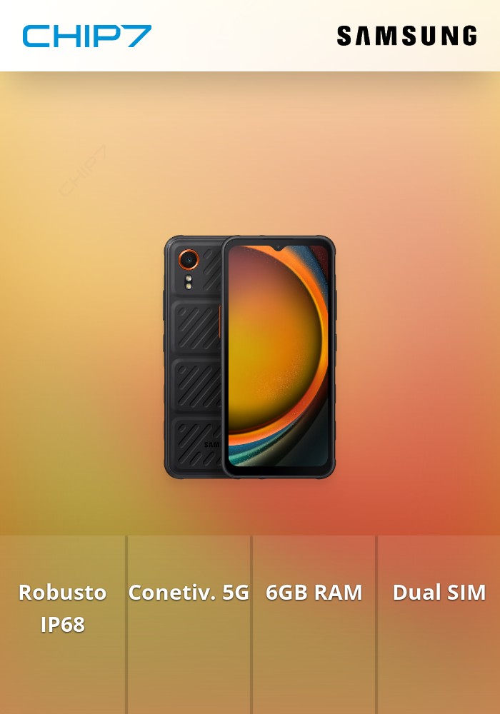 Smartphone Samsung Xcover 7 Pro G556 5G 6GB/128GB Dual Sim Preto Enterprise Edition