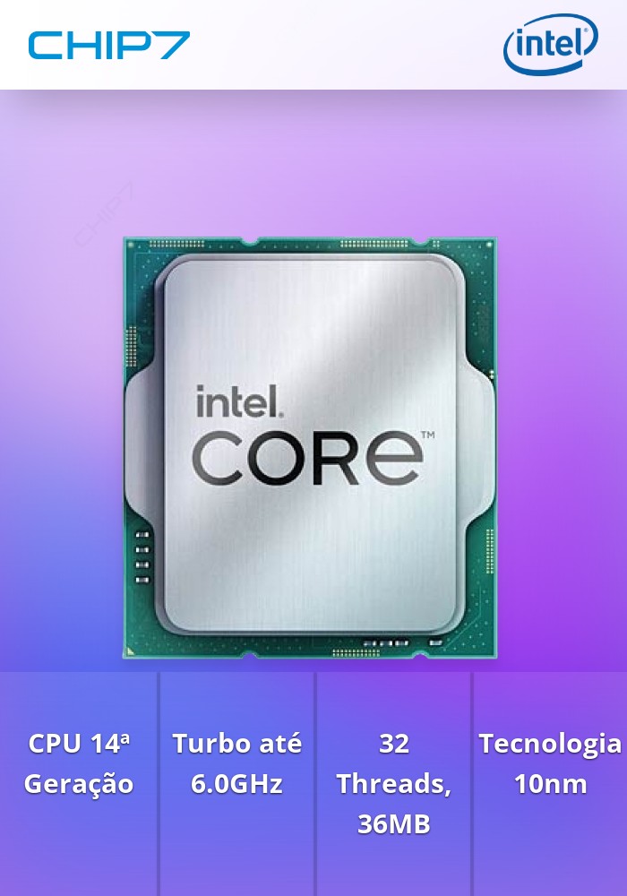 PROCESSADOR INTEL I9 14900KF 1700 3.2 A 6GHZ 36M 8PC+16EC/32T 125/253W