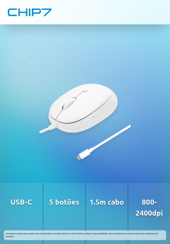 Macally - Rato USB-C optical with 5 buttons