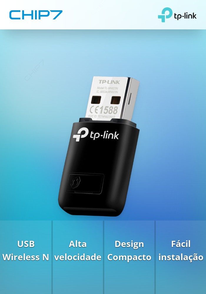 Mini Wireless N USB Adapter 300MBPS - preço válido p/ unidades faturadas até nova comunicação