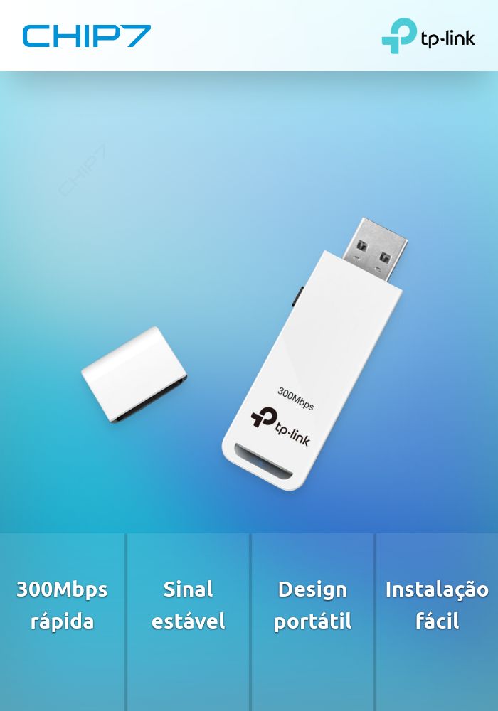 TP-LINK ADAPTADOR USB WIRELESS N 300MBPS