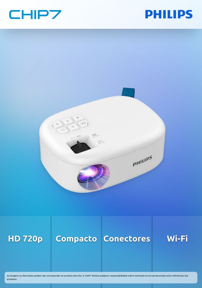 Videoprojector Philips HD LED NeoPix Wi-Fi HDMI USB-A NPX113