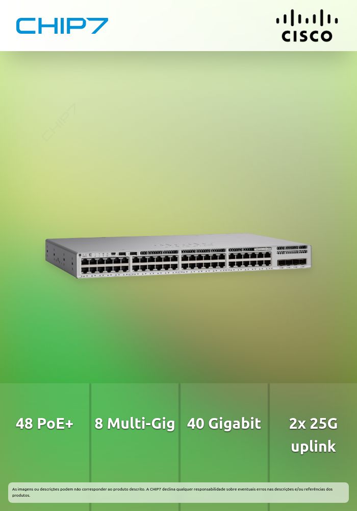 C9200L 48-P 8XMGIG 40X1G 2X25G CPNT