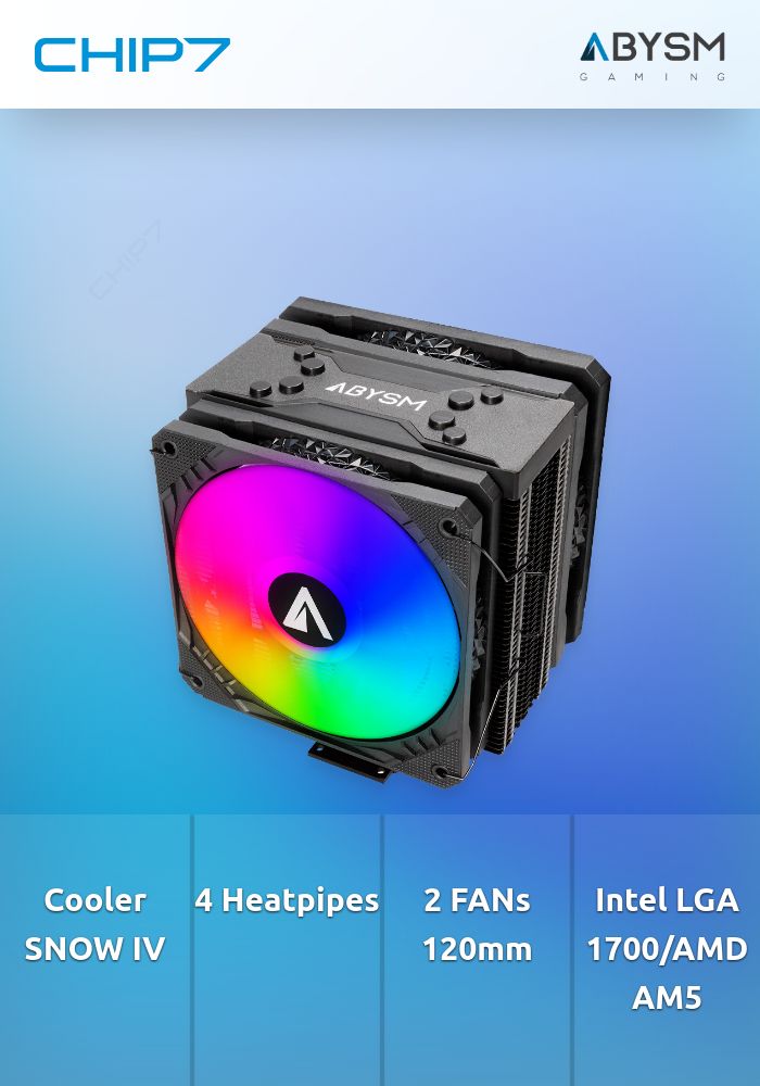 CPU Air Cooler COOLER SNOW IV BLACK ARGB