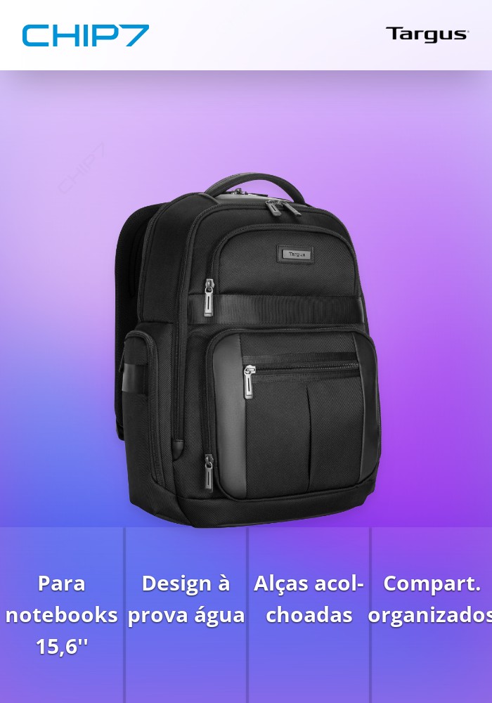 Mochila TARGUS 15,6 Mobile Elite