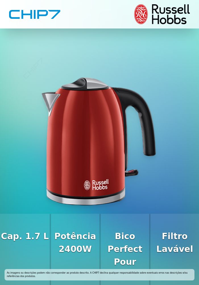 Jarro Eléctrico Russel Hobbs 20412-70 - Vermelho