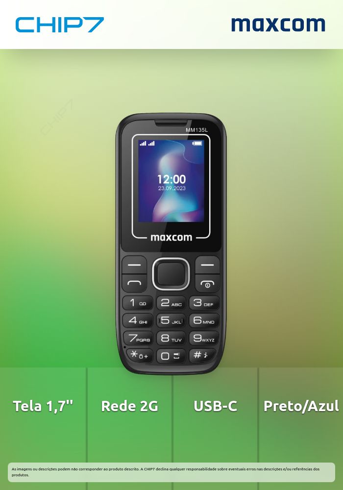 Telefone Fixo Maxcom MM135 LITE 1,7\