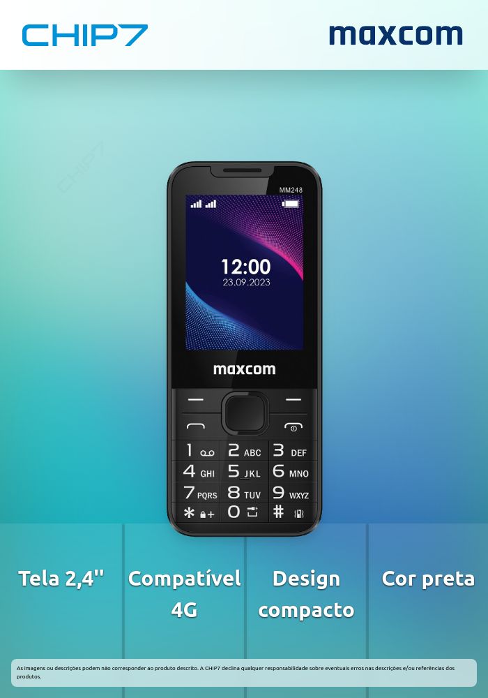 Telefone Fixo Maxcom MM248 2,4\