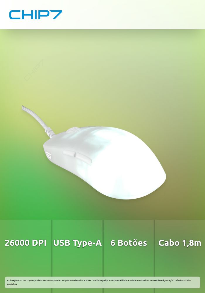 Rato Gaming Endgame Gear OP1 - Branco White Frost
