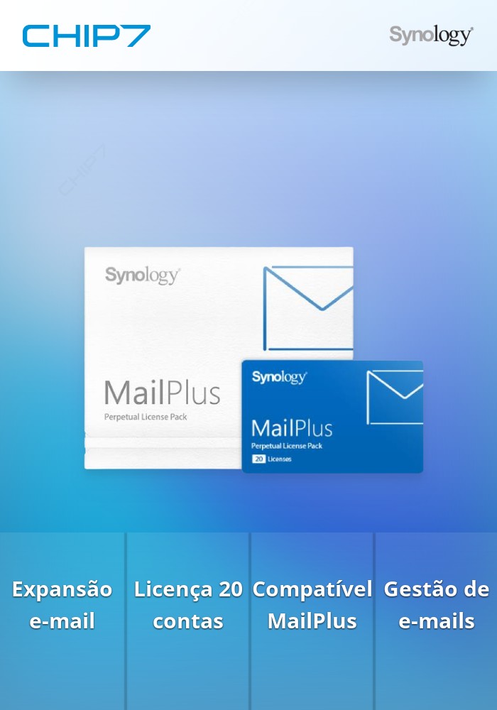 SYNOLOGY - MailPlus License Pack - Licença - 20 contas de email