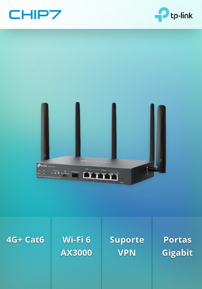 Router TP-Link Omada 4G+ Cat6 AX3000 Gigabit VPN