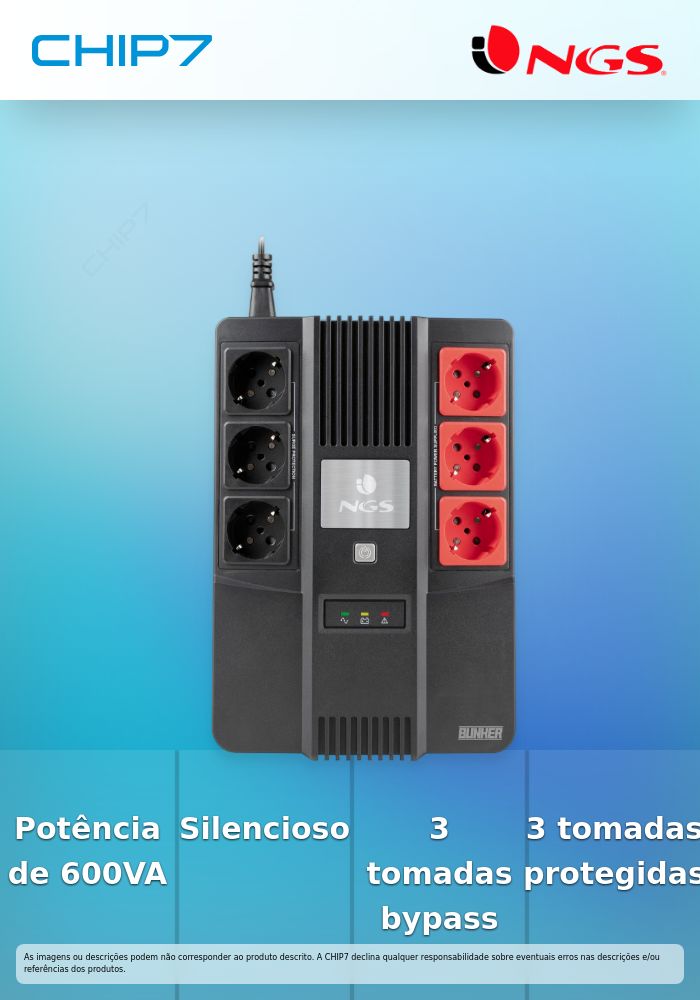 NGS UPS Off-Line Fortress Bunker 600VA AVR (360W)