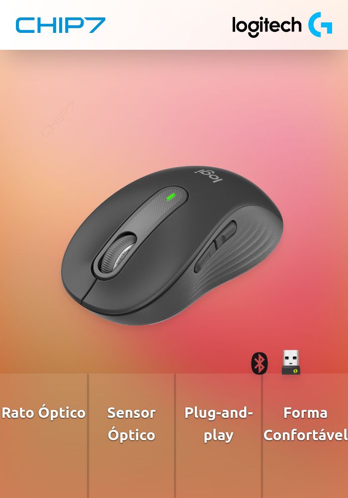 Pen Logitech Rato Rato Wireless Logitech Signature M650 Ótico 2000 DPI | CHIP7