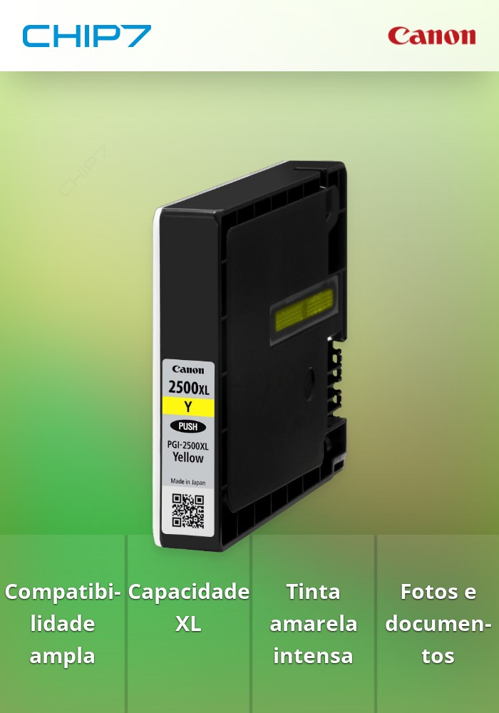 Tinteiro CANON PGI-2500XL Amarelo