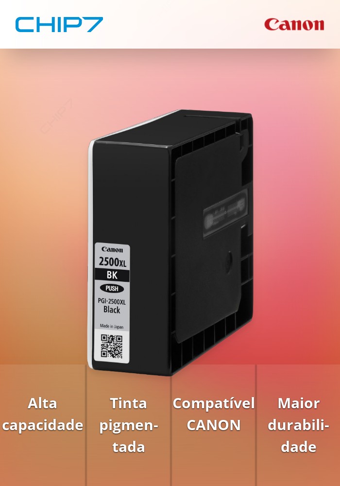 Tinteiro CANON PGI-2500XL Preto