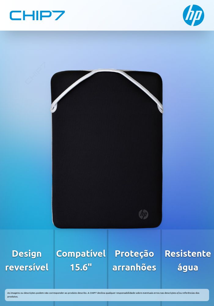 HP Protective Reversible 15.6 Blk/Slv Sleeve