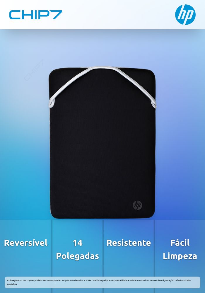 HP Protective Reversible 14 Blk/Slv Sleeve