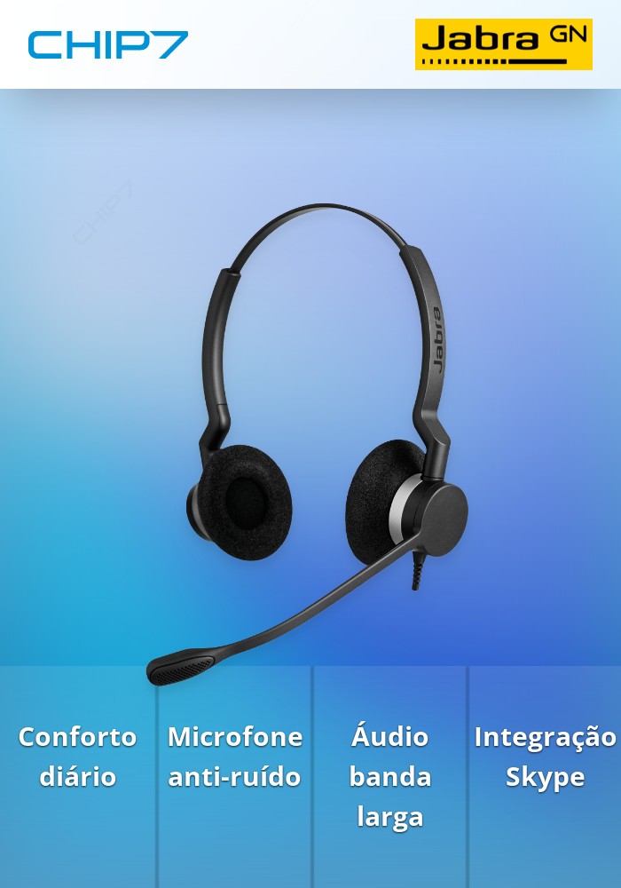 Headset Jabra BIZ 2300 USB MS Duo (2399-823-109)