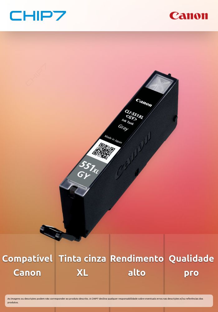 CLI-551XL GY - Grey XL ink Cartridge
