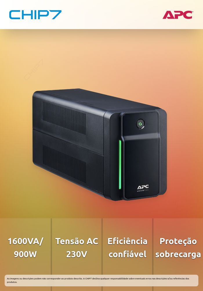 UPS APC Back BX Series BX1600MI-FR 900W 1600VA AC 230V