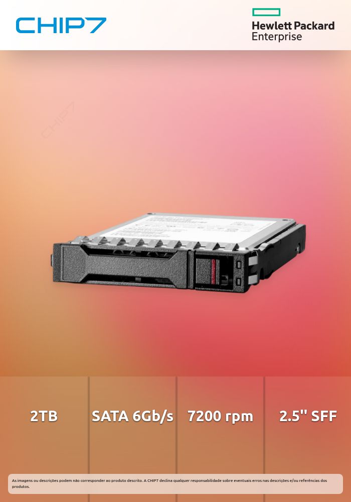 HPE Business Critical - Disco rígido - 2 TB - intercambiável a quente - 2.5