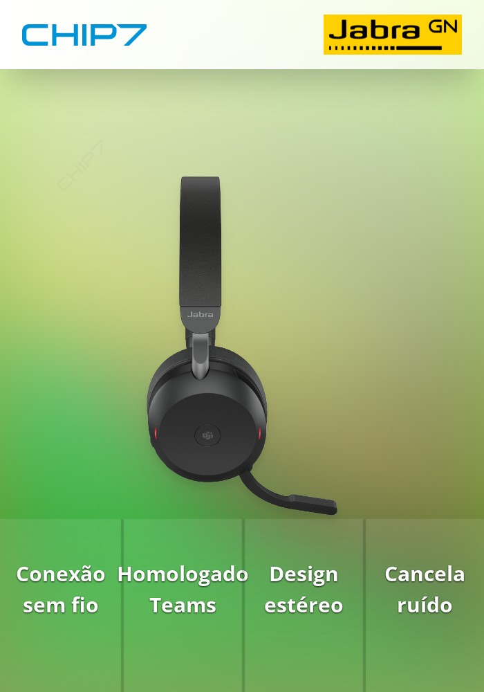 Headset Wireless USB-C Jabra Evolve2 75 MS Stereo (27599-999-889)