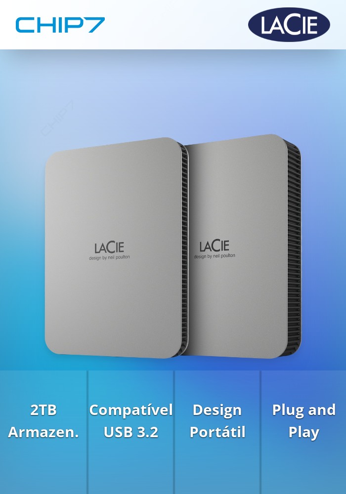 2TB HDD Disco Externo LaCie Mobile Drive STLP2000400 USB 3.2 Gen 1