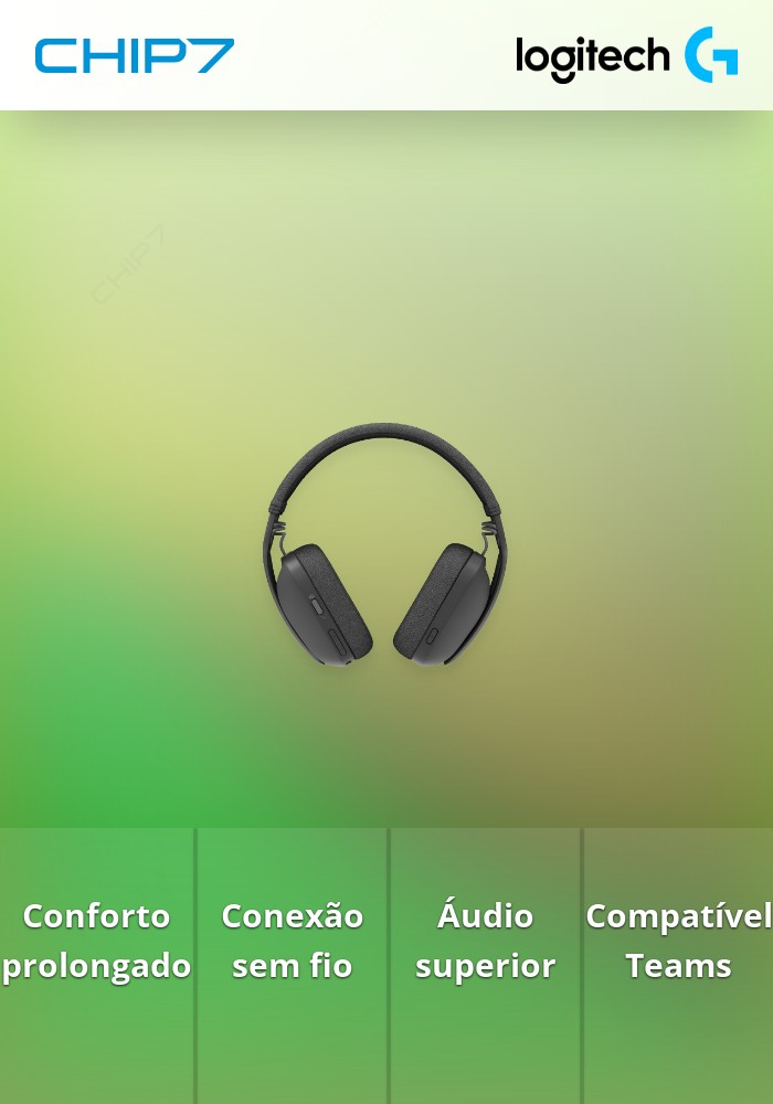 Headset Wireless Logitech Zone Vibe MSFT (981-001157)