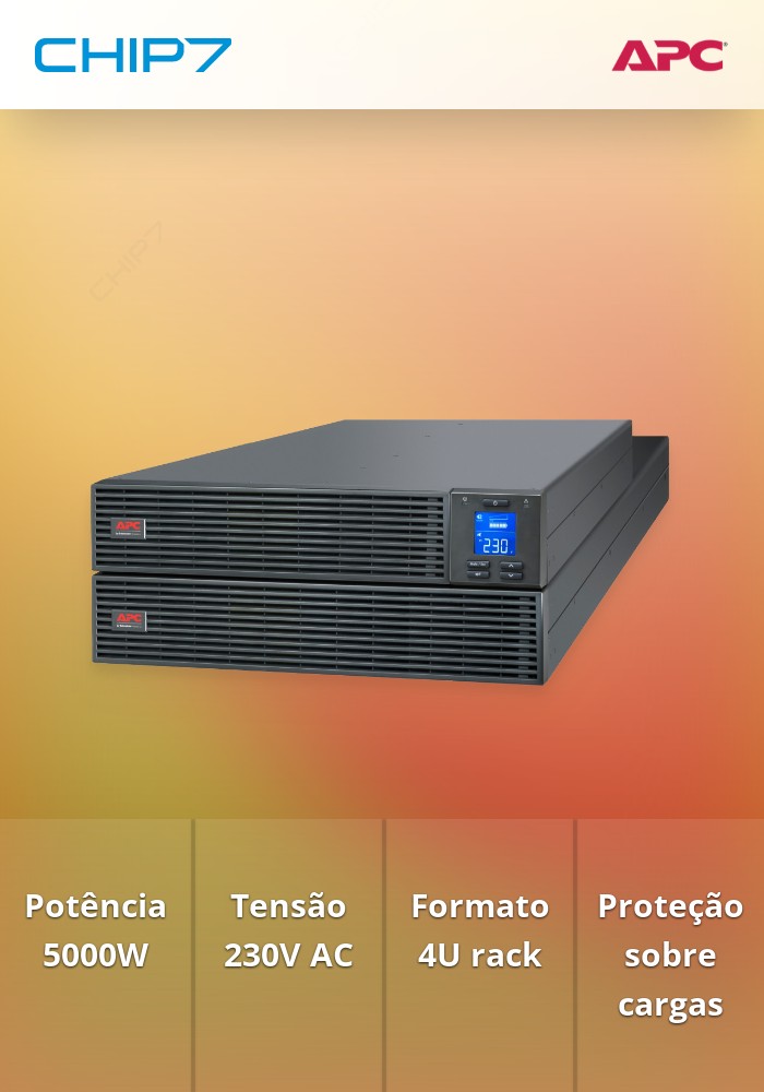 UPS APC Easy UPS SRV 5000W 5000VA AC 230V 4U