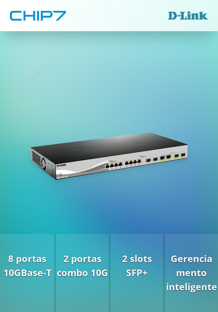 Switch D-Link DXS 1210-12TC Smart 8 x 10GBase-T + 2 x combo 10 Gigabit SFP+/RJ-45 + 2 x SFP+