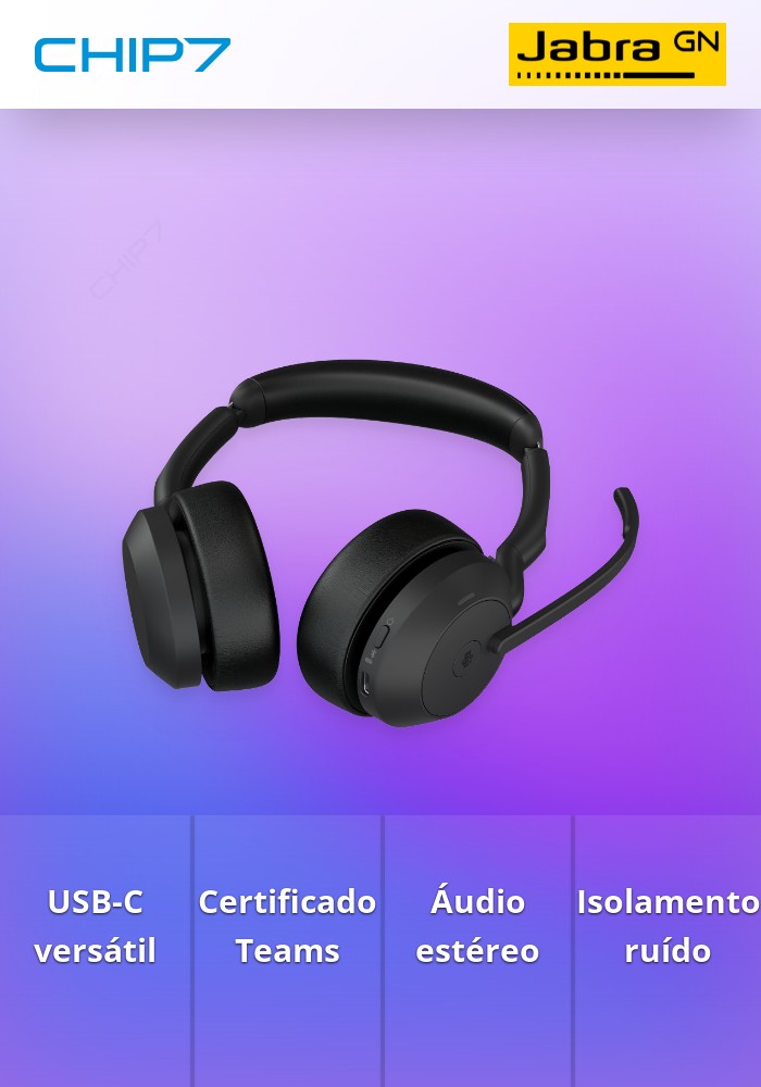 Headset USB-C Jabra Evolve2 55 MS Stereo (25599-999-899)