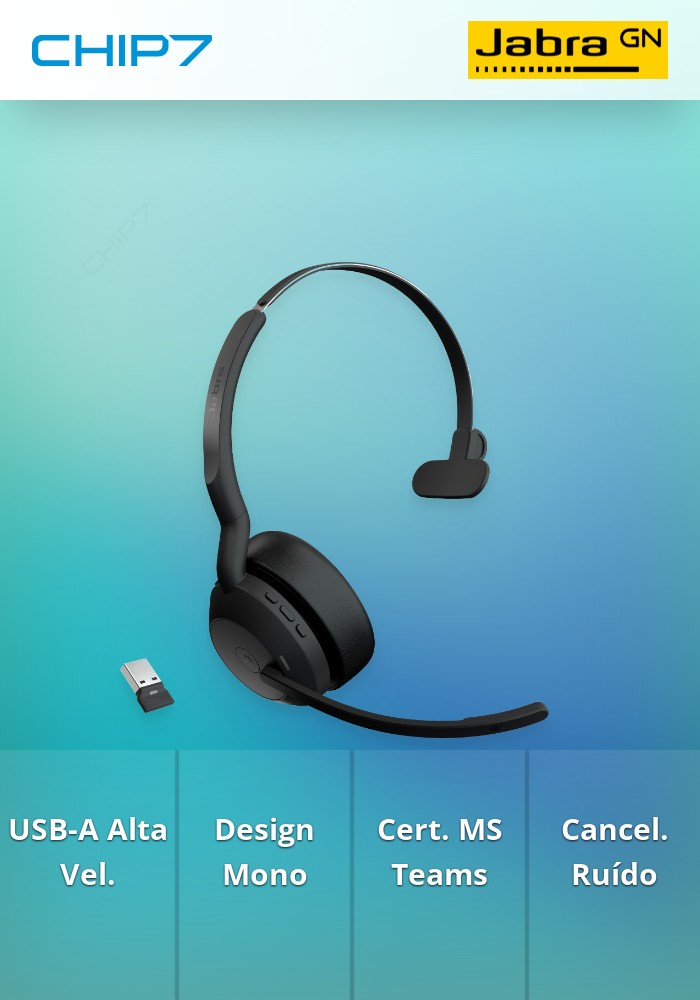 Headset USB-A Jabra Evolve2 55 MS Mono (25599-899-999)