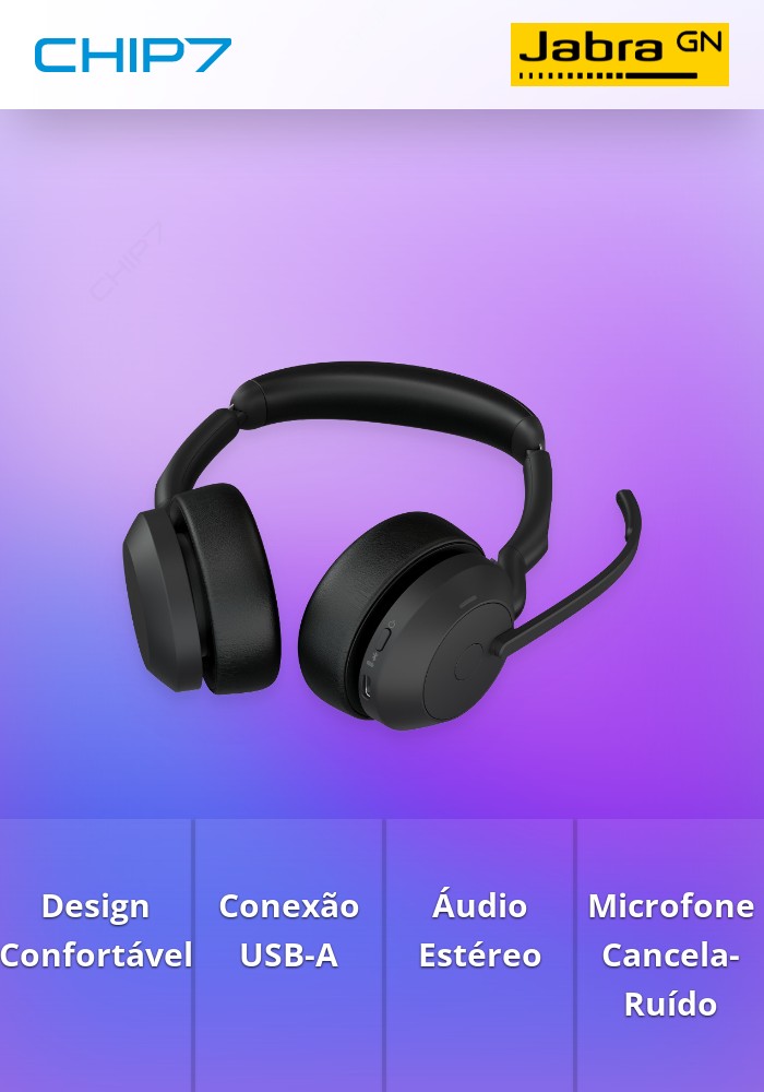 Headset Jabra Evolve2 55 UC Stereo USB-A (25599-989-999)