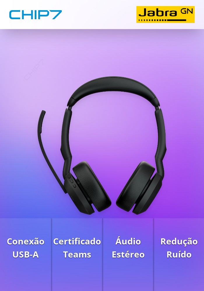 Headset USB-A Jabra Evolve2 55 MS Stereo (25599-999-999)