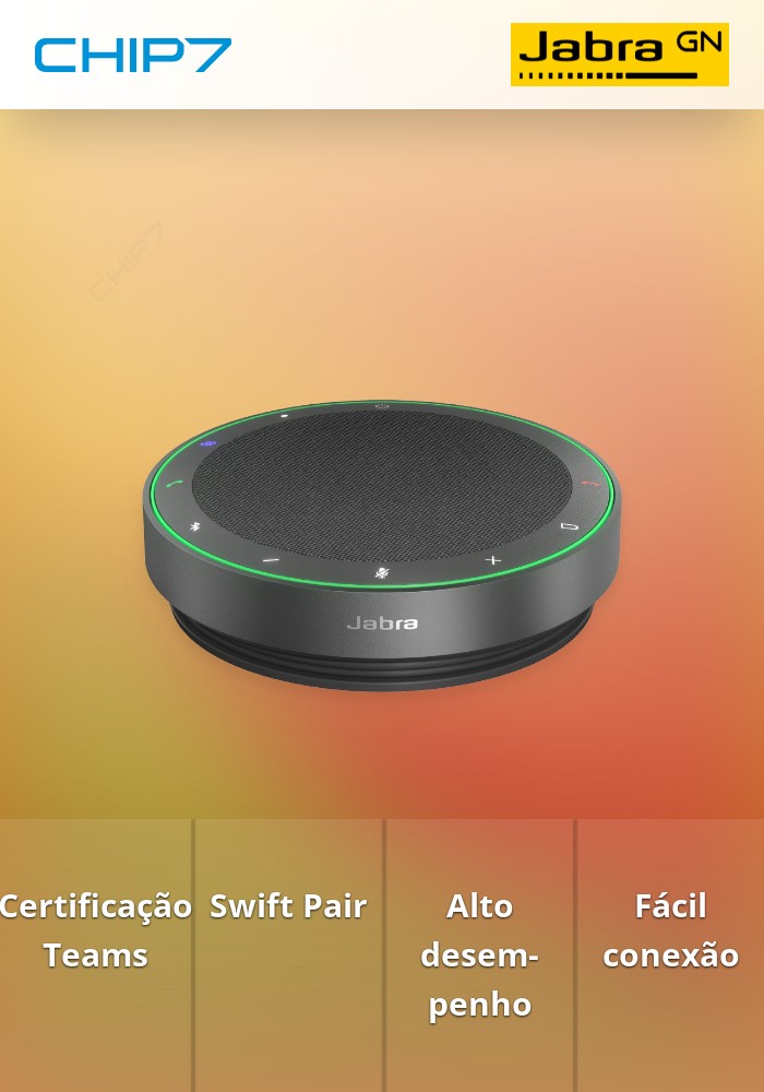 Altifalante Jabra Speak2 75 MS - Certificação Microsoft Teams Rooms / Microsoft Swift Pair