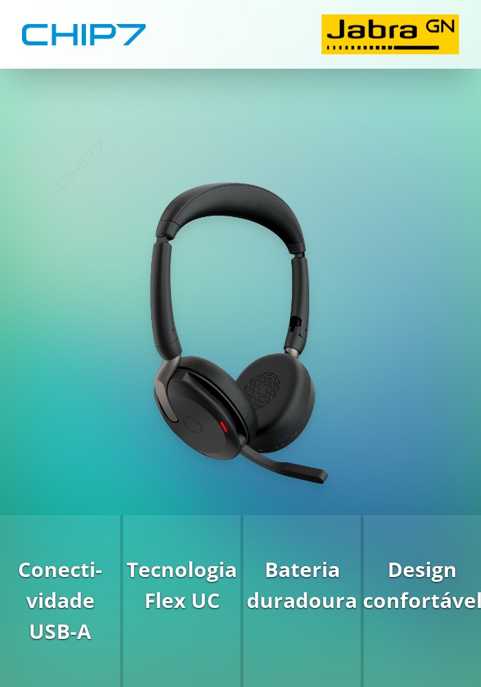 Headset Jabra Evolve2 65 Flex UC USB-A (26699-989-999)