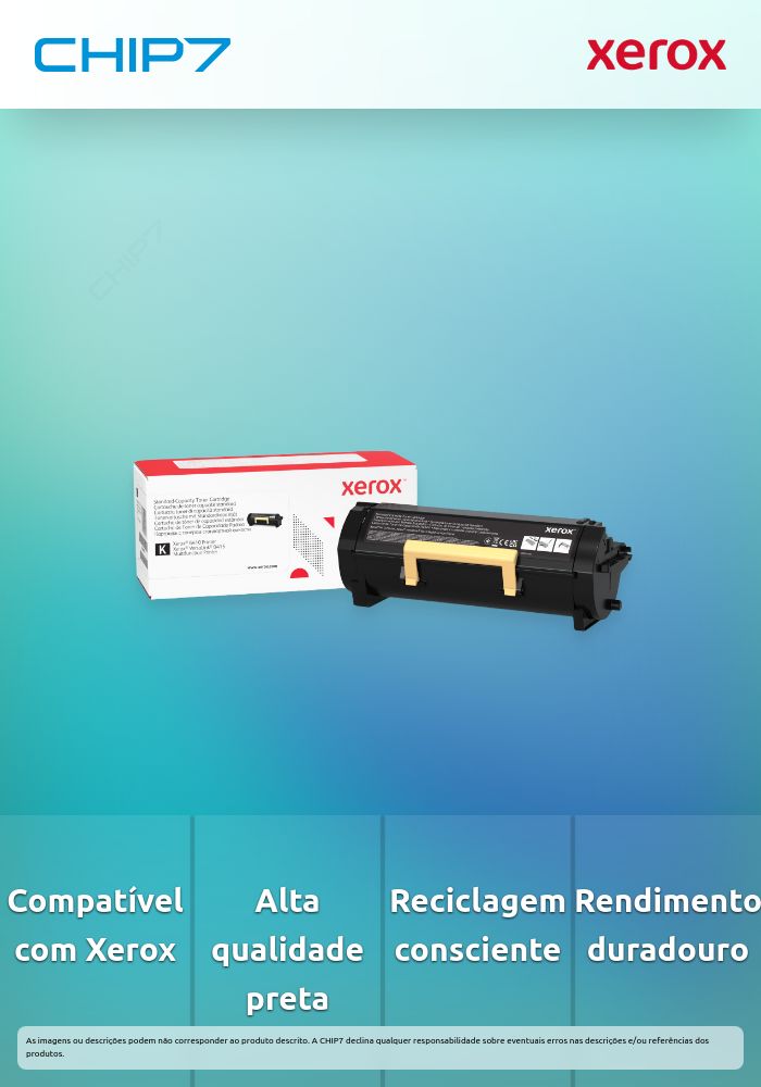 Toner Xerox Use and Return Preto Original